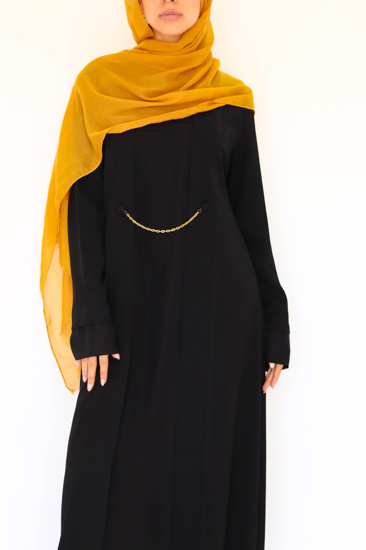 Golden chain abaya
