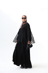 Noire Dantelle  Abaya