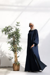 Denim flow shirt-dress